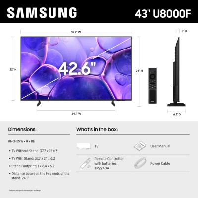 Tv Samsung U8000F 43'' 4K...
