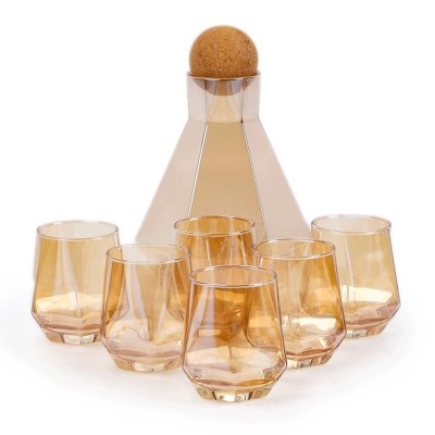 Service A Eau 7 Pieces En Verre