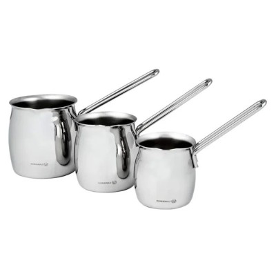 Lot De 3 Zazwa Café Korkmaz Tombik - Inox
