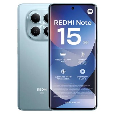 Smartphone Xiaomi Redmi Note 15 4G 8Go 256Go - Glacier Blue