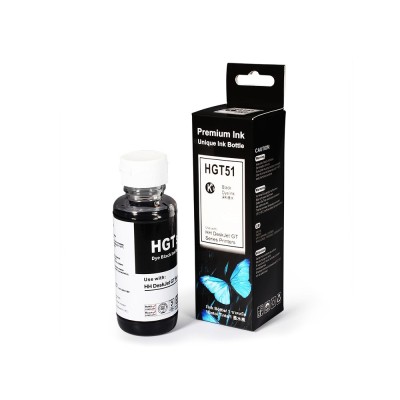 Bouteille D'Encre Adaptable Hp Hgt51 - 90 Ml - Noir