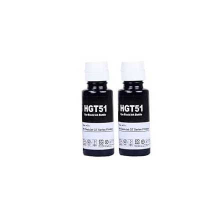 Bouteille D'Encre Adaptable Hp Hgt51 - 90 Ml - Noir