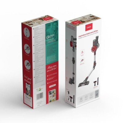 Aspirateur Balai Livoo Sans Fil Flexible Rouge (Doh138)