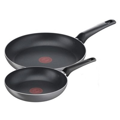 Set De 2 Poêles Tefal Easy Plus B5719023 Noir