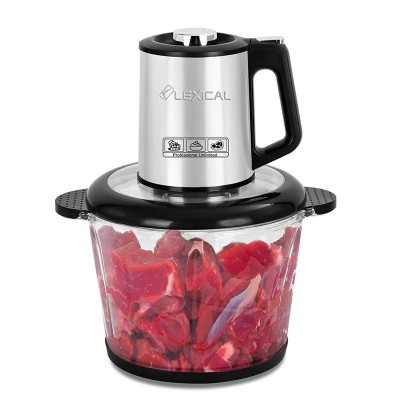 Hachoir Electrique En Verre Lexical Lch-1970 - 400 Watts - 3 Litres