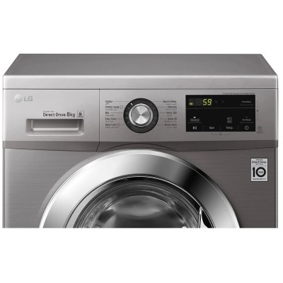 Lave Linge Frontal Lg Inverter Direct Drive 8Kg Fh2J3Tng5P - Silver