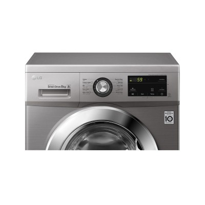 Lave Linge Frontal Lg Inverter Direct Drive 8Kg Fh2J3Tng5P - Silver