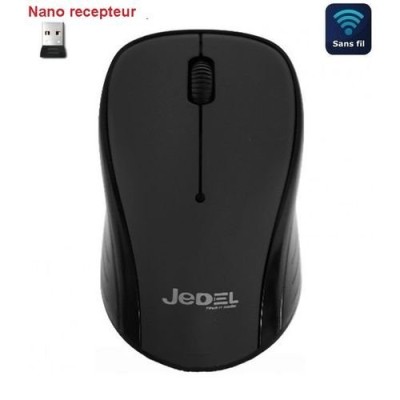 Souris Optique Sans Fil Jedel W930 - Noir