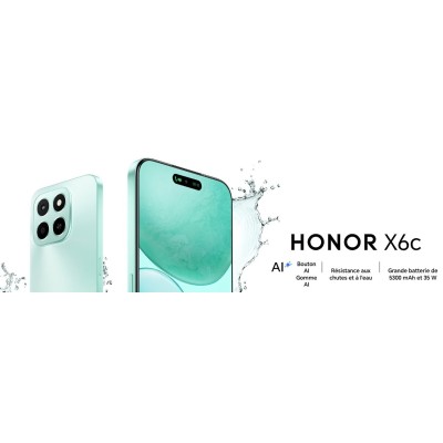 Smartphone Honor X6C 6Go 128Go 4G - Noir